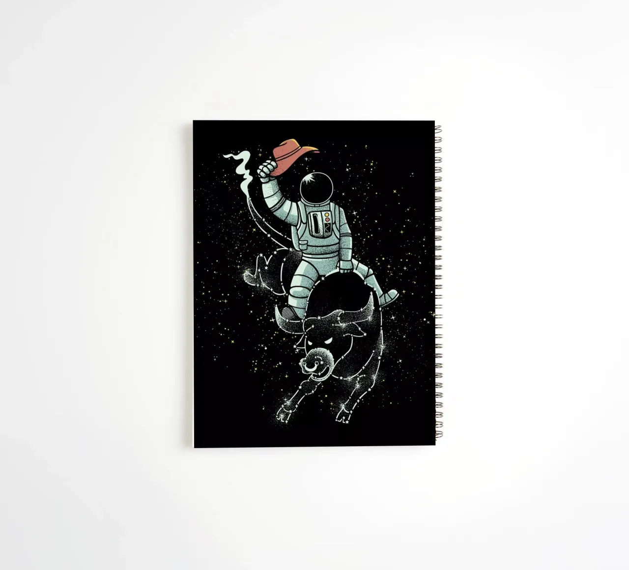 Astronaut Space Cowboy spiral notebook by Tobe Fonseca