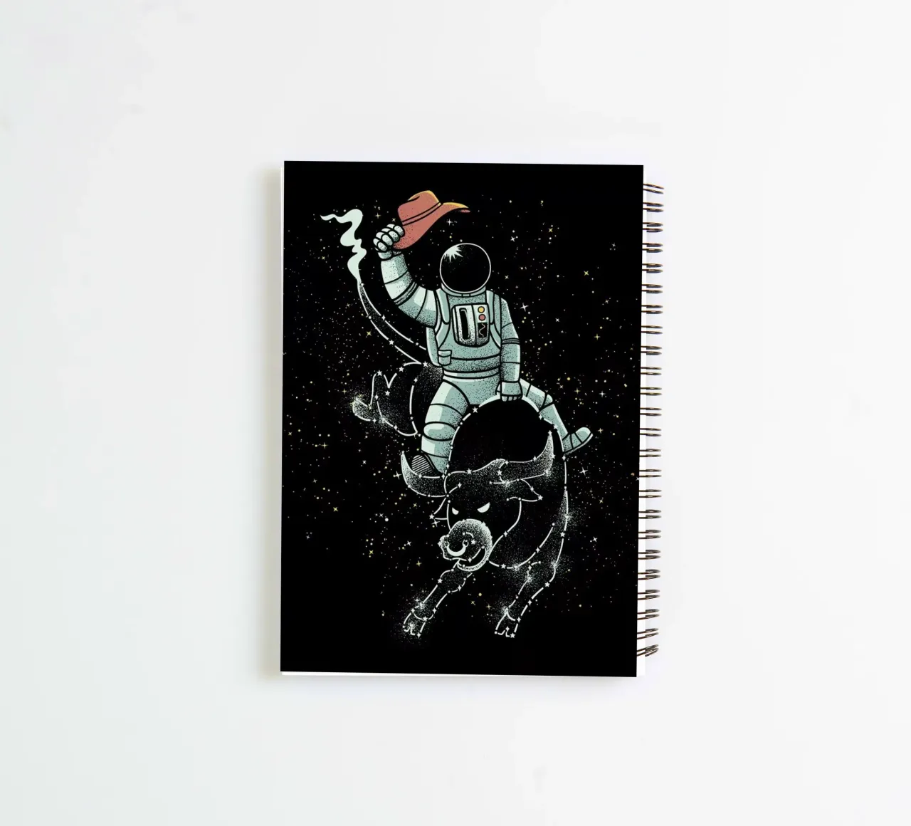 Astronaut Space Cowboy spiral notebook by Tobe Fonseca