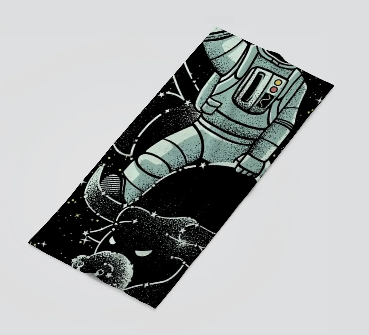 Astronaut Space Cowboy beach towel by Tobe Fonseca