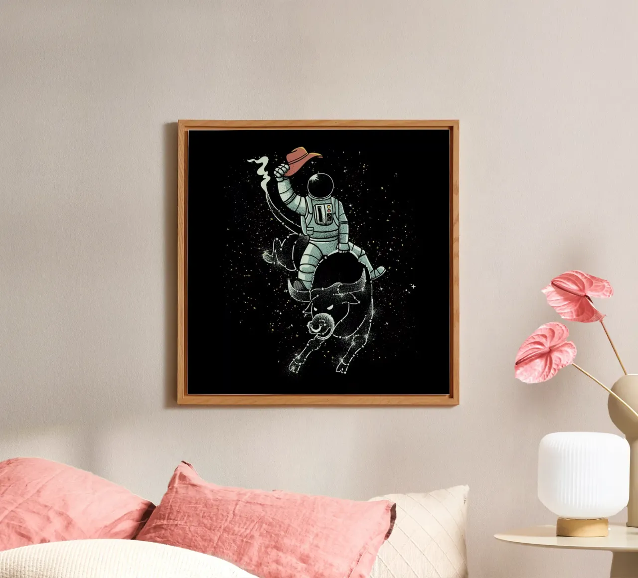 Astronaut Space Cowboy alluminio dibond da Tobe Fonseca