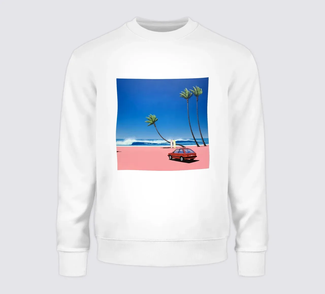 Hiroshi Nagai Auto rossa semplice felpa da Giox Store Legendary