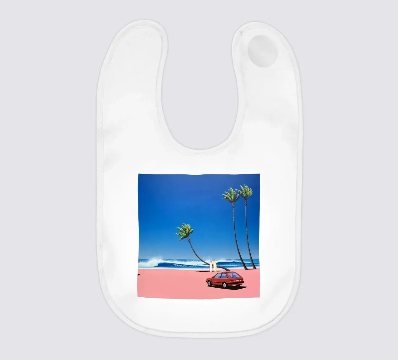 Hiroshi Nagai Auto rossa semplice bavaglino da Giox Store Legendary