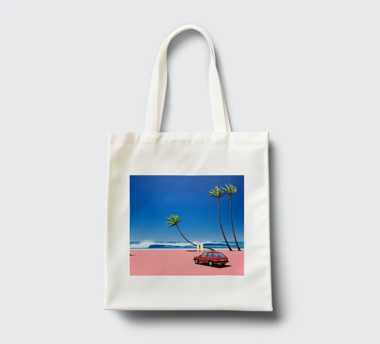 Hiroshi Nagai Auto rossa semplice borsa in juta da Giox Store Legendary