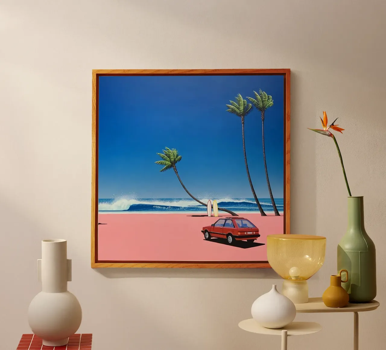 Hiroshi Nagai Auto rossa semplice plexiglass da Giox Store Legendary