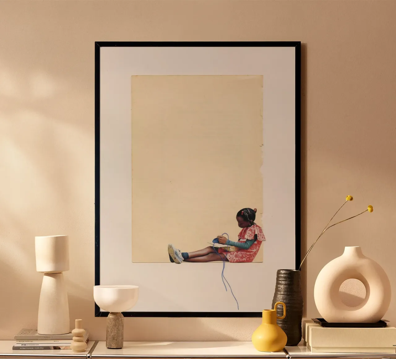 L'ape del cucito poster da Cassia Beck Collage