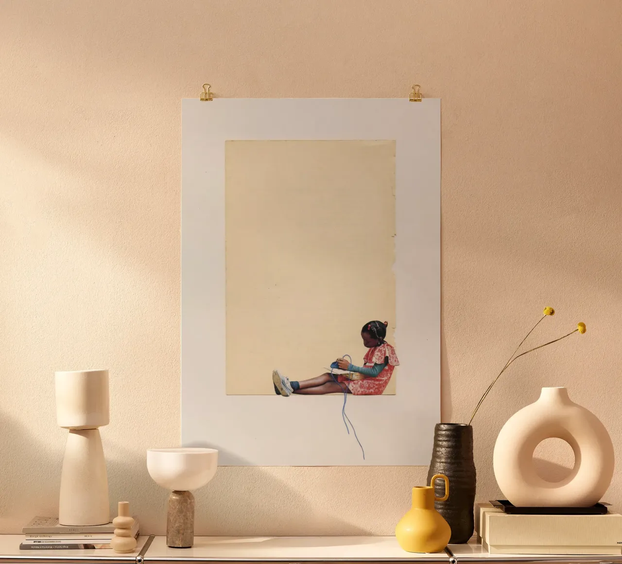 L'ape del cucito poster da Cassia Beck Collage