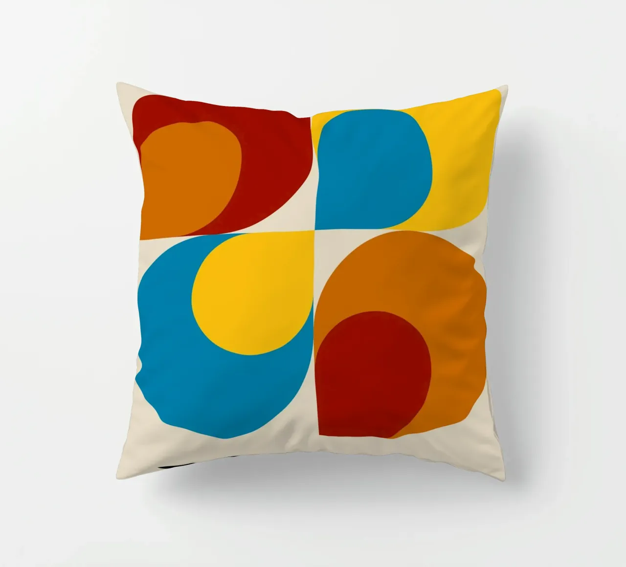 Poster Bauhaus - Composizione geometrica retrò cuscino da Casa Calm