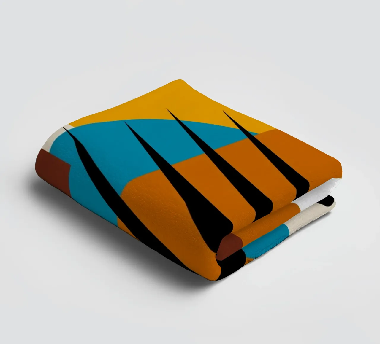 Bauhaus Eye Art | Abstract Retro Poster towel by Casa Calm