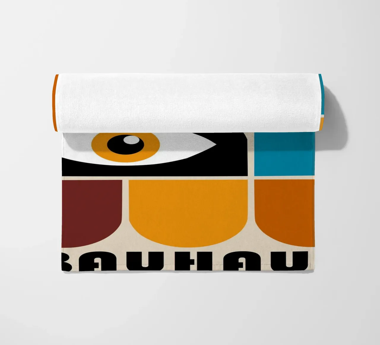 Occhio Bauhaus - design moderno, geometrico e retrò telo mare da Casa Calm