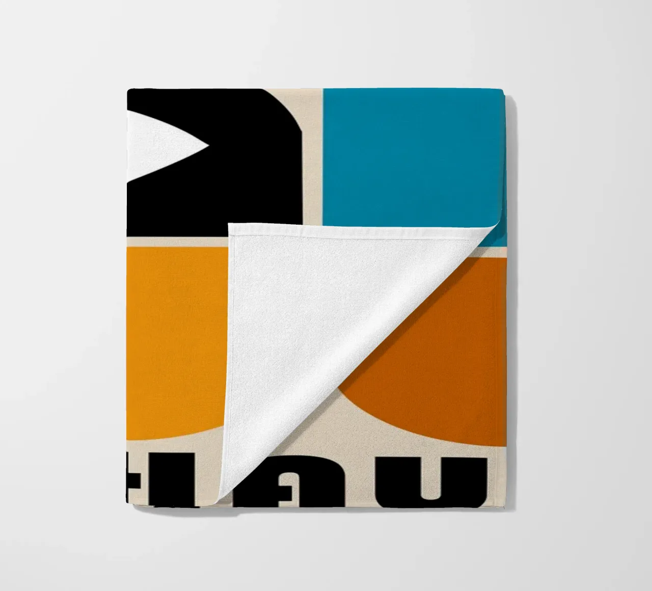 Occhio Bauhaus - design moderno, geometrico e retrò telo mare da Casa Calm