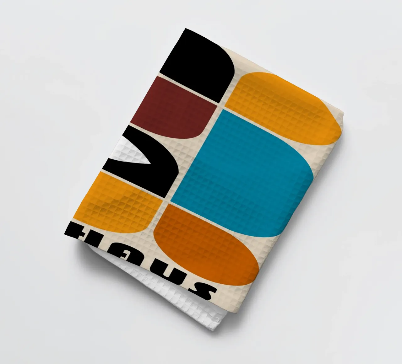 Occhio Bauhaus - design moderno, geometrico e retrò canovaccio da cucina da Casa Calm