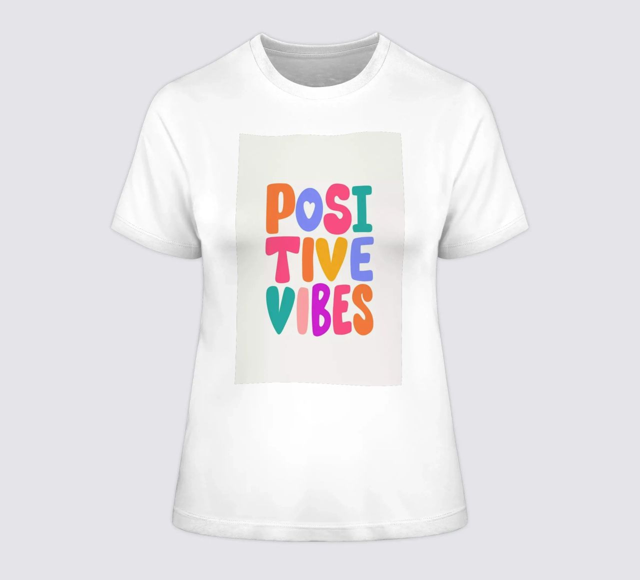 Positive Vibes II t-shirt ajusté pour femmes de Pure