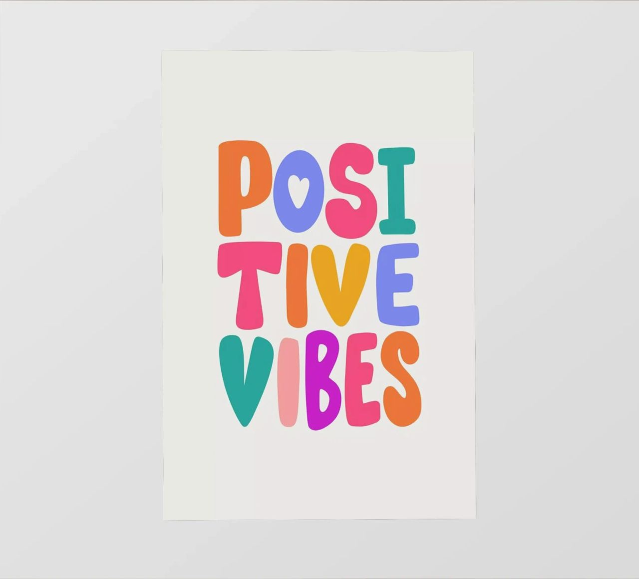 Positive Vibes II film rétro-éclairé de Pure