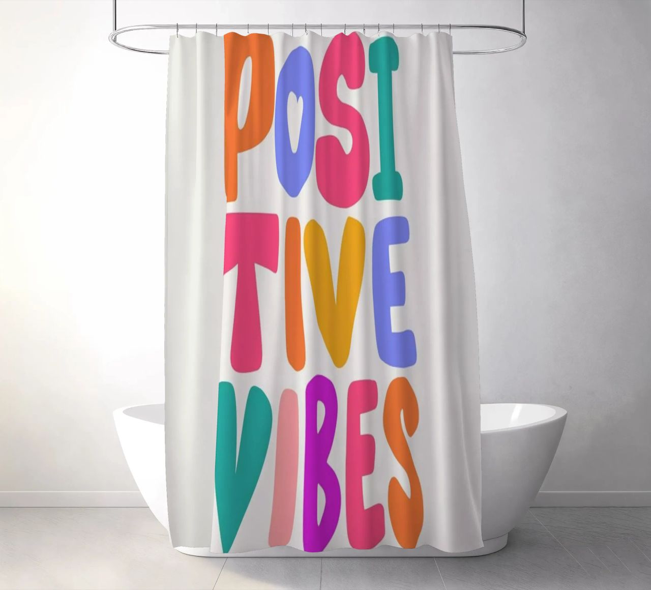 Positive Vibes II rideau de douche de Pure