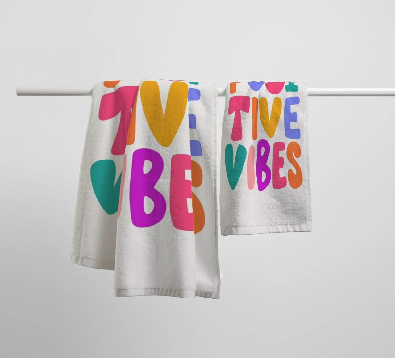 Positive Vibes II serviette de bain de Pure