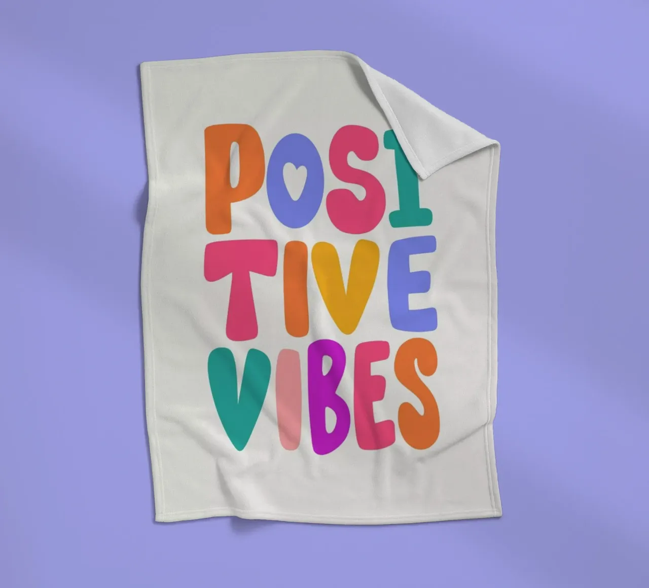 Positive Vibes II manta de franela de Pure