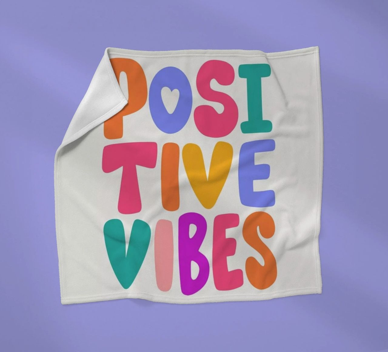 Positive Vibes II plaid polaire de Pure