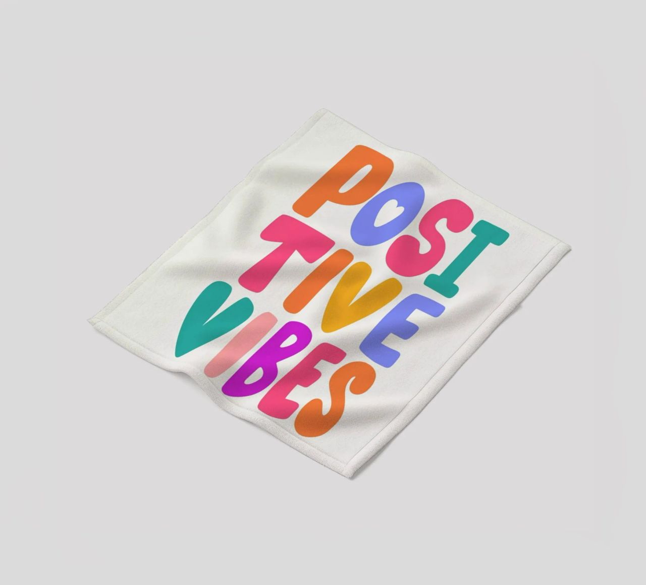 Positive Vibes II plaid polaire de Pure