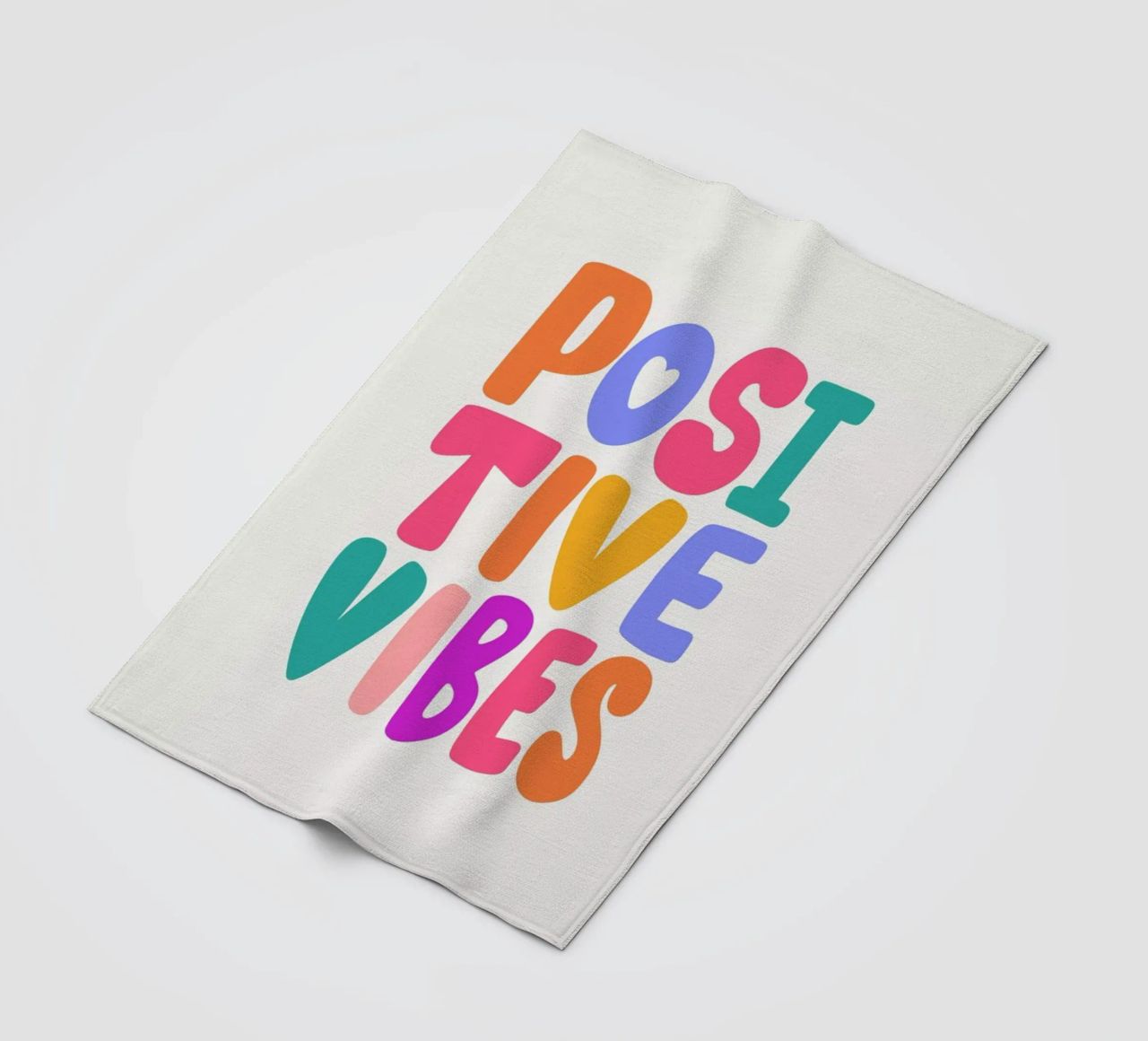 Positive Vibes II plaid polaire de Pure