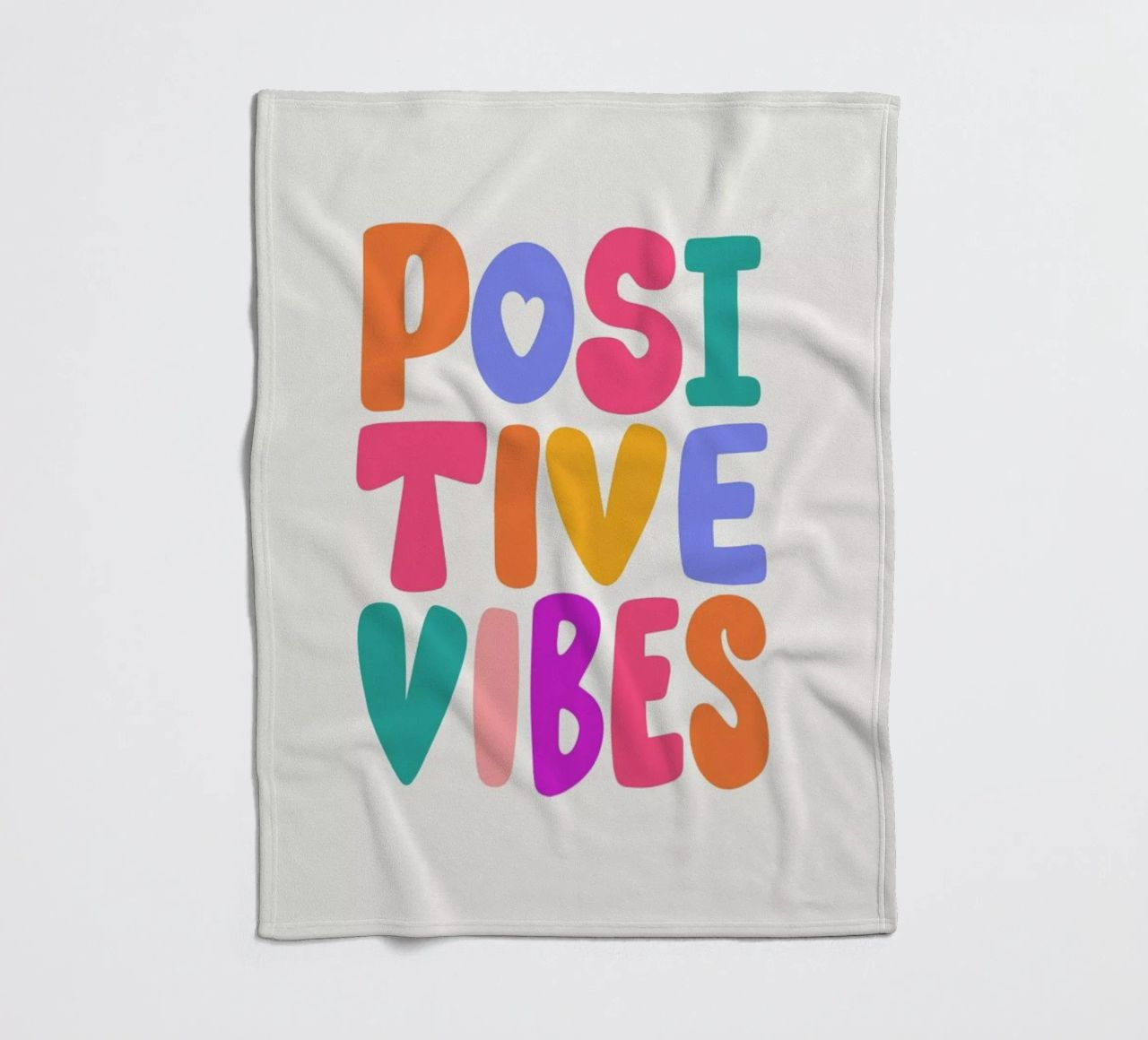 Positive Vibes II plaid polaire de Pure