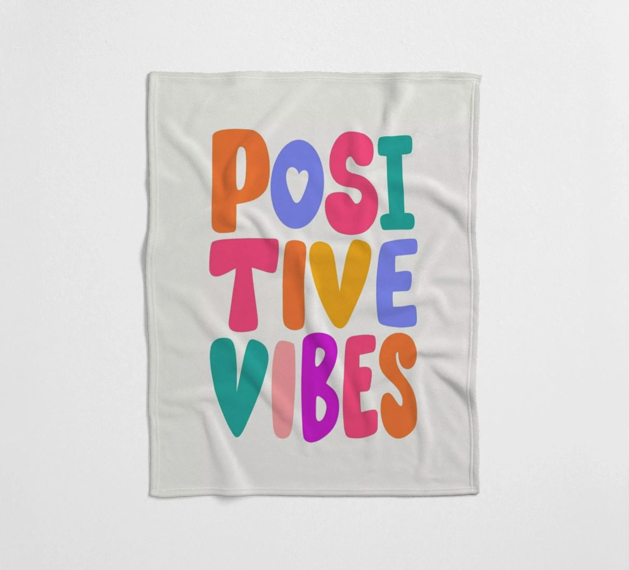 Positive Vibes II plaid polaire de Pure