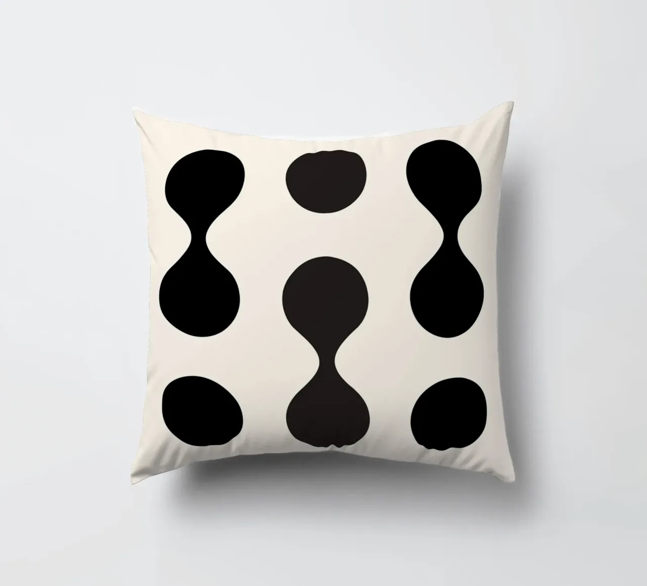 Forme Bauhaus Nero 1923 cuscino da Casa Calm