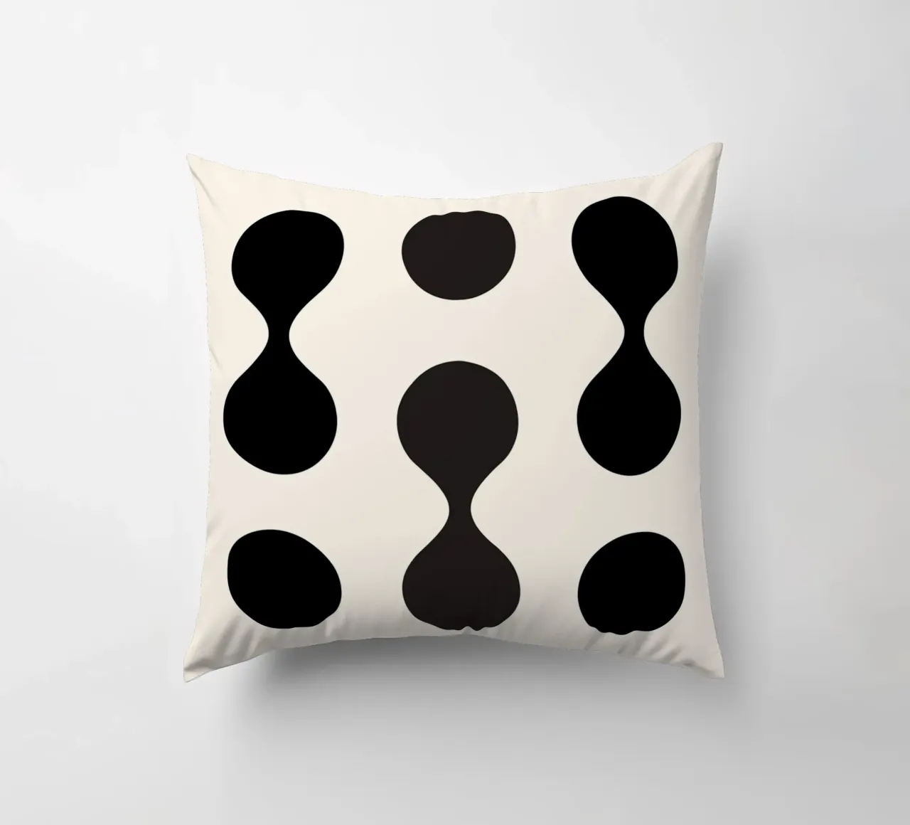 Forme Bauhaus Nero 1923 cuscino da Casa Calm