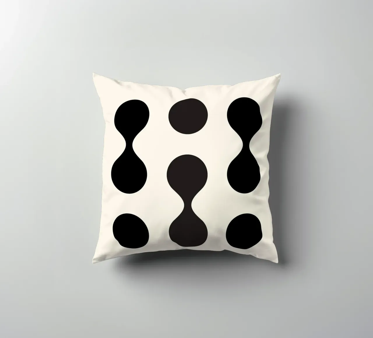 Forme Bauhaus Nero 1923 cuscino da Casa Calm