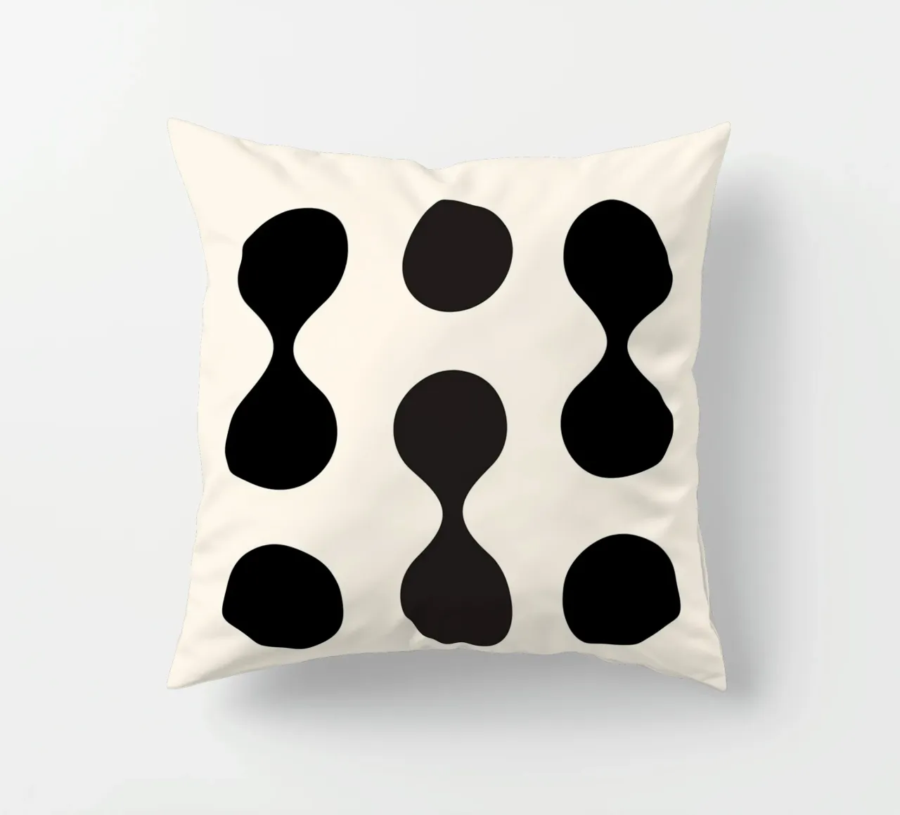 Forme Bauhaus Nero 1923 cuscino da Casa Calm