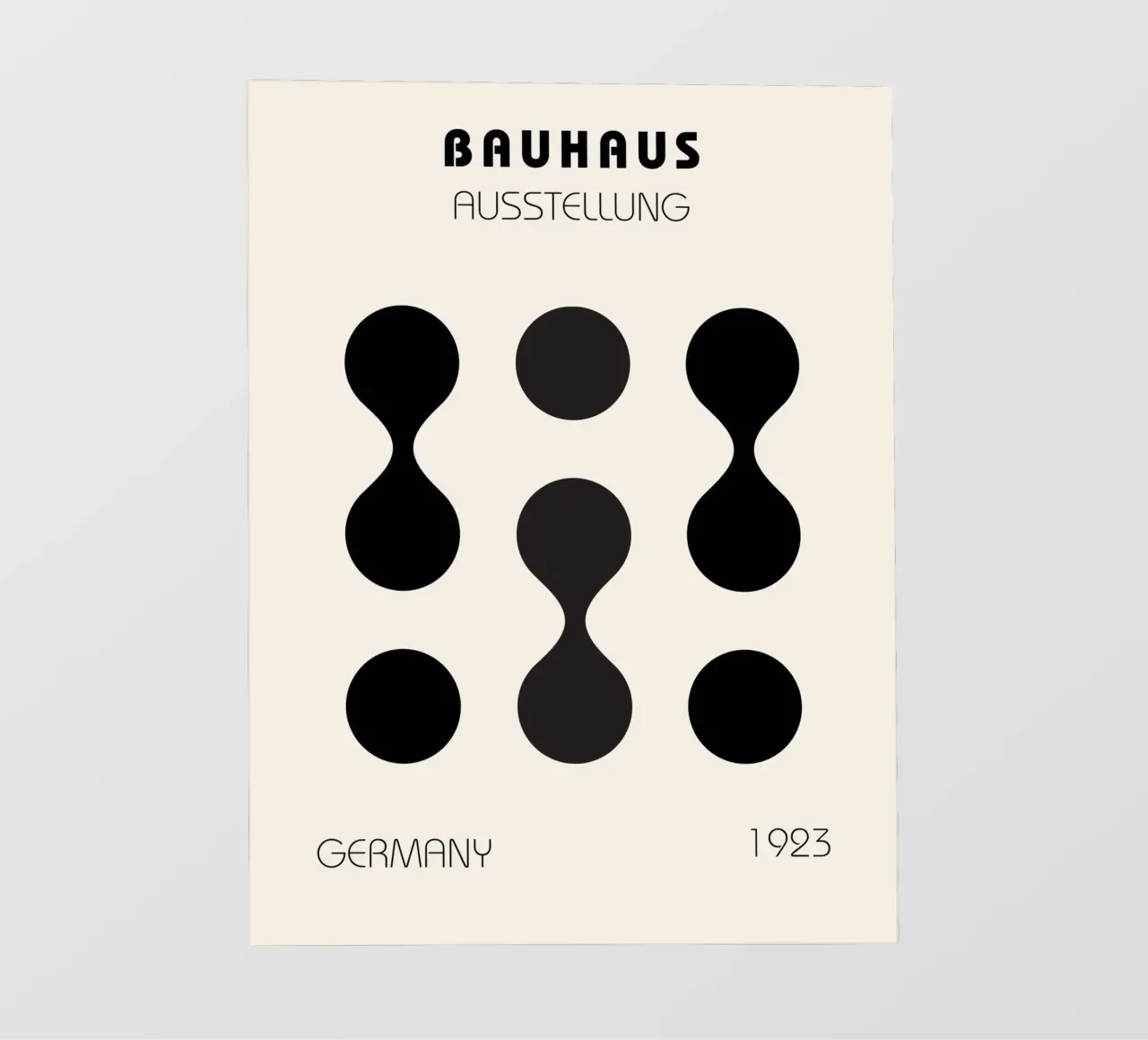 Forme Bauhaus Nero 1923 pellicola backlit da Casa Calm