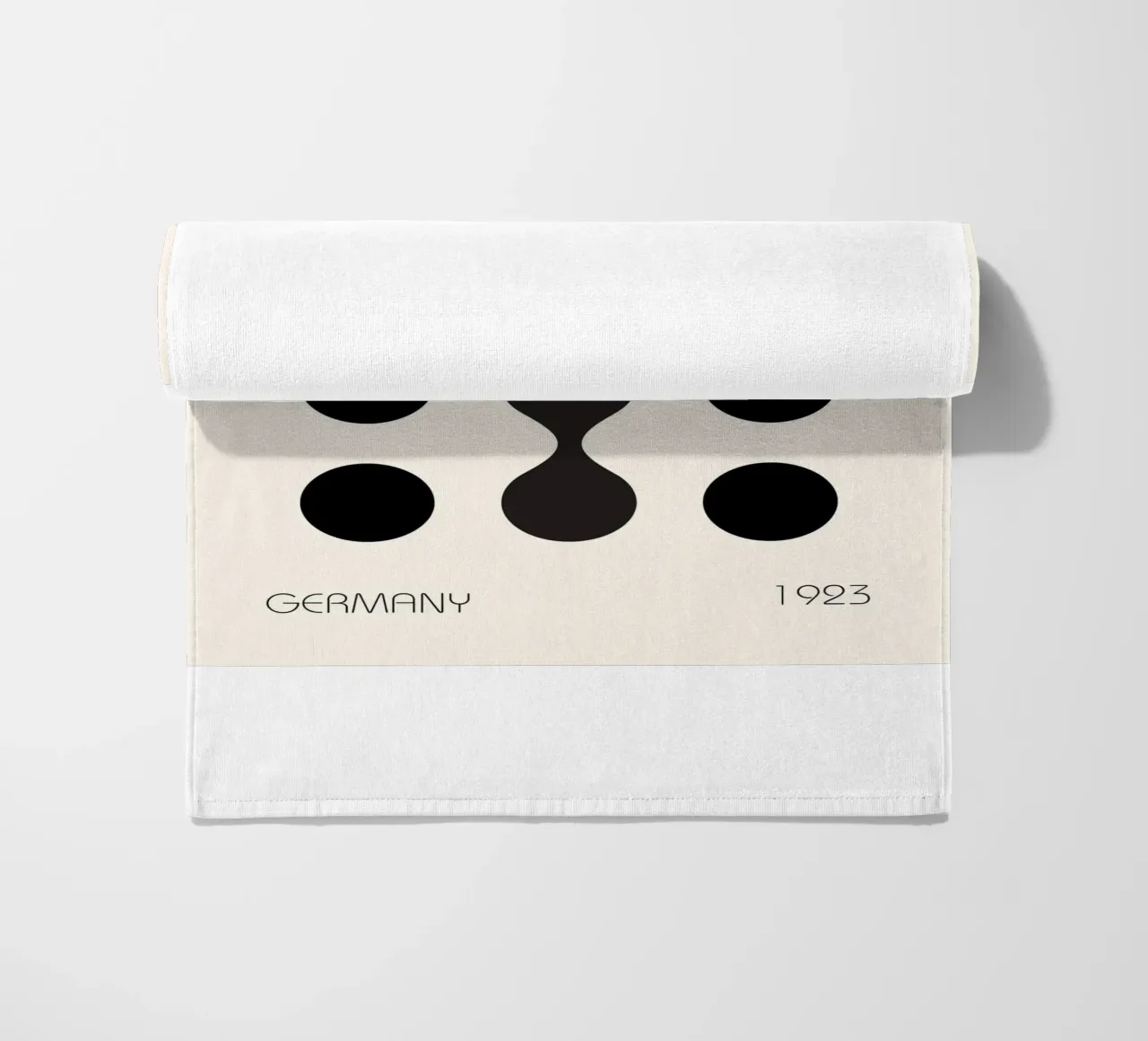 Forme Bauhaus Nero 1923 telo mare da Casa Calm