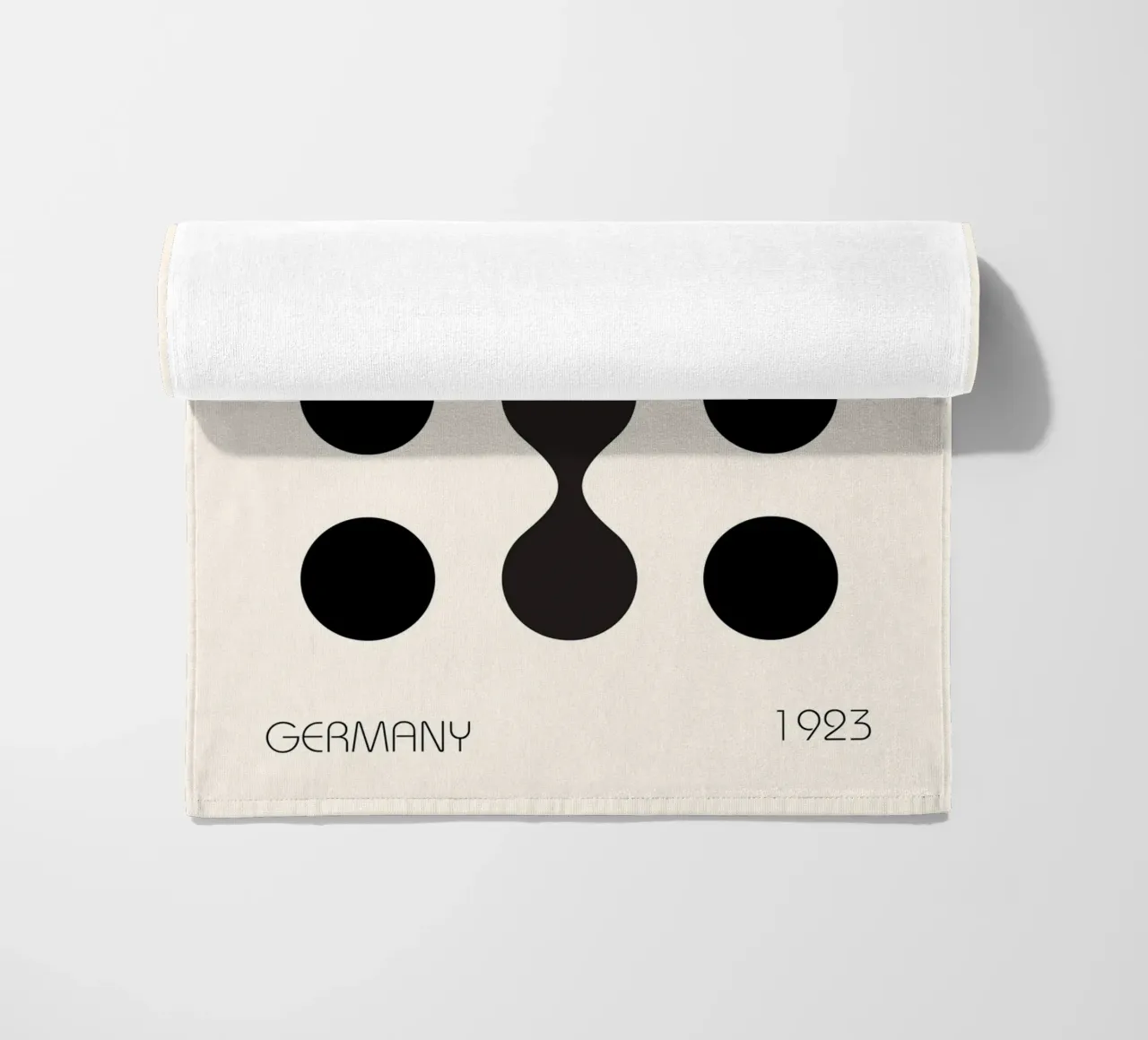 Forme Bauhaus Nero 1923 telo mare da Casa Calm