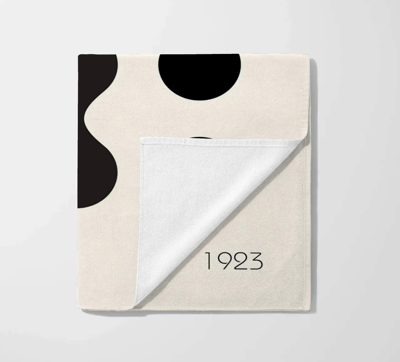 Forme Bauhaus Nero 1923 telo mare da Casa Calm