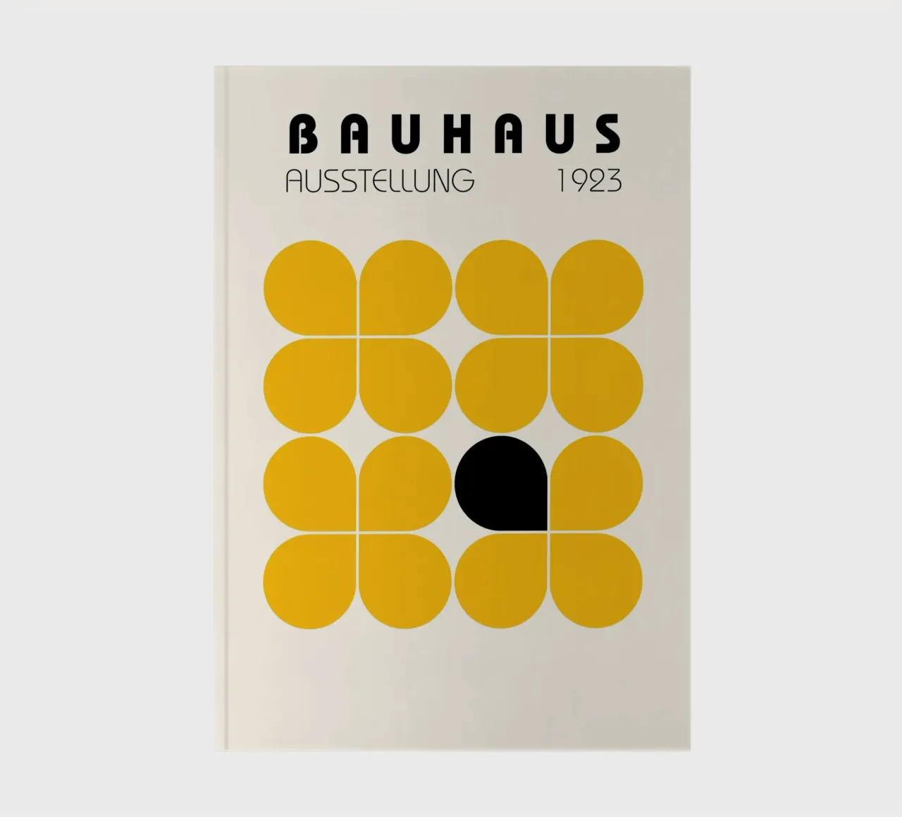 Retro Flower Grid - Bauhaus Style notebook by Casa Calm