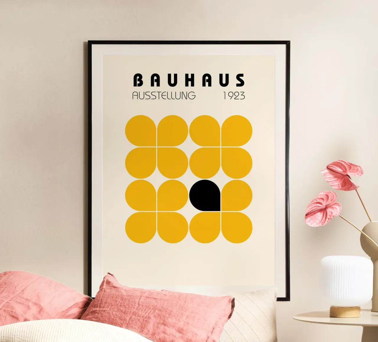 Retro Flower Grid - Bauhaus Style hahnemühle by Casa Calm