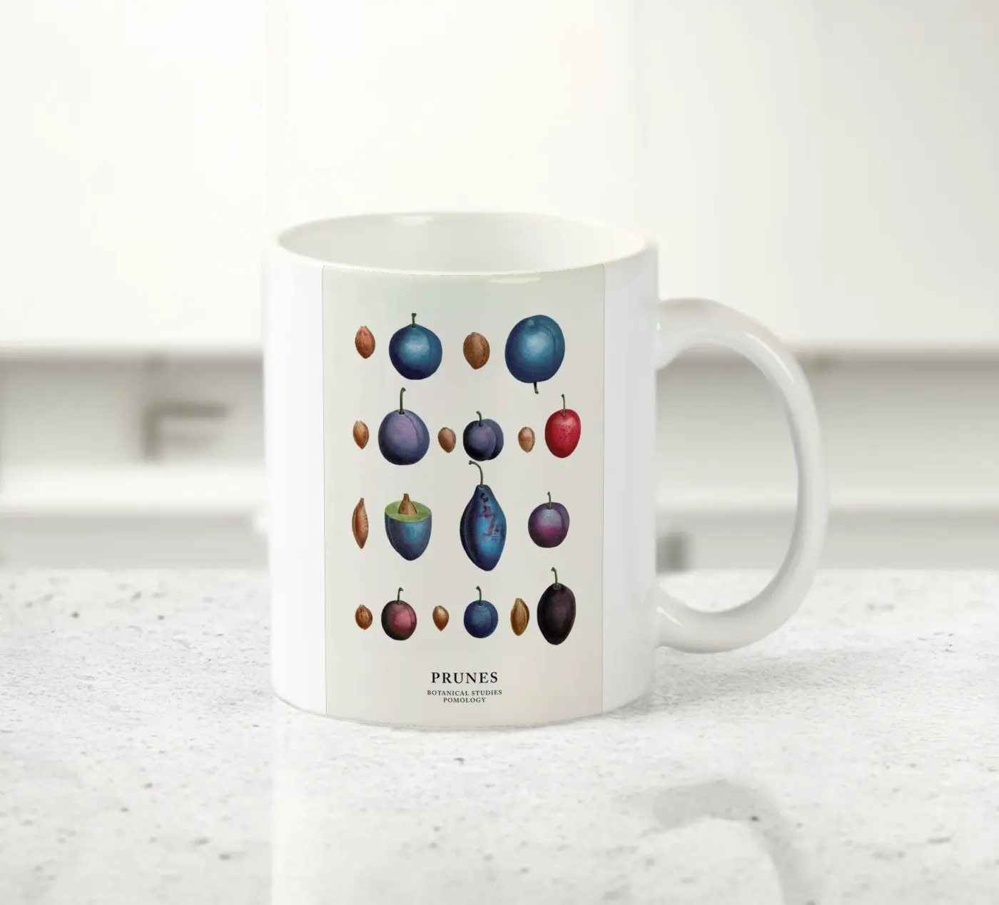 Prunes ceramic mug by Flora & Fauna