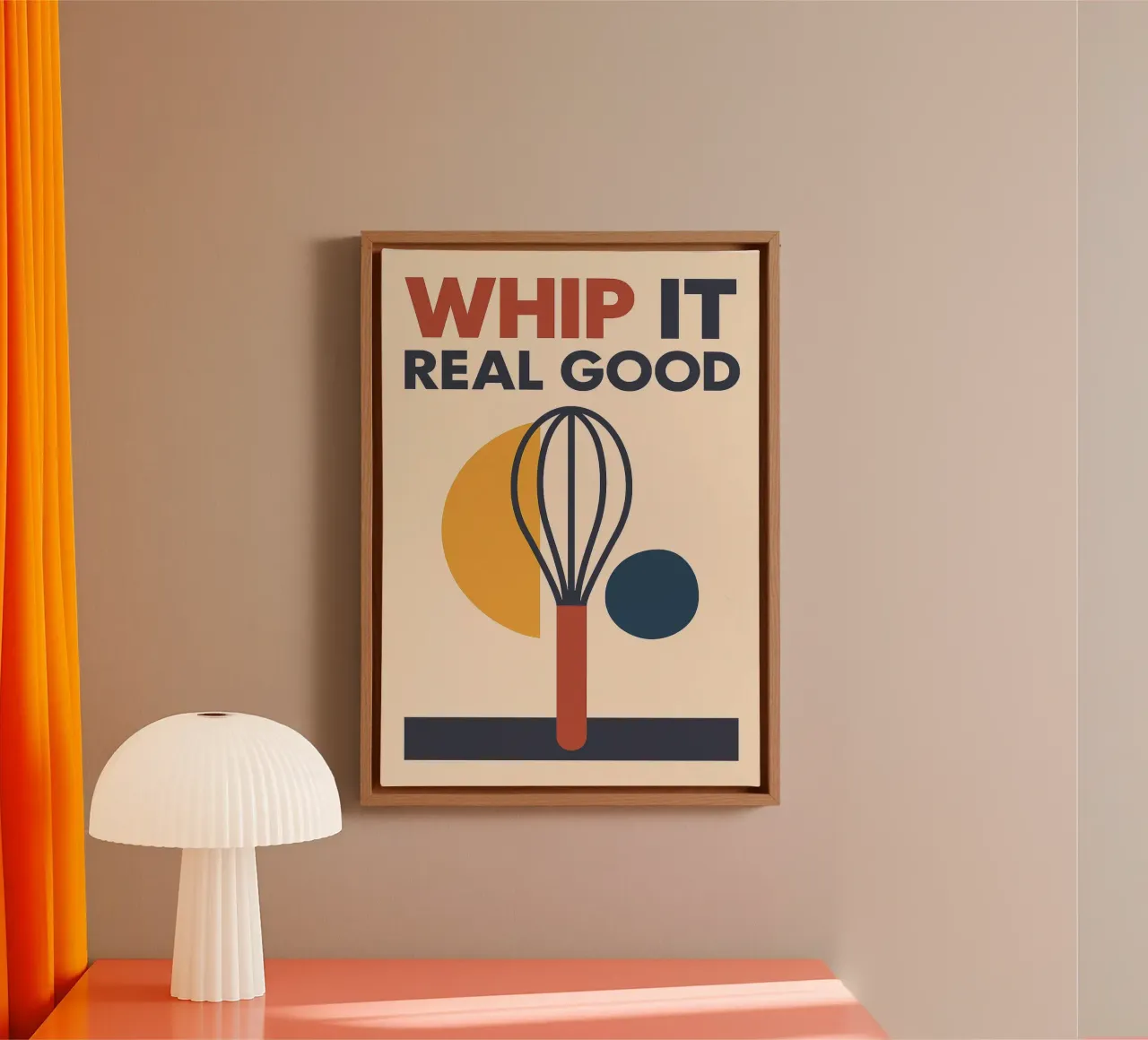 Whip It Real Good tela con Cornice a cassetta da michi