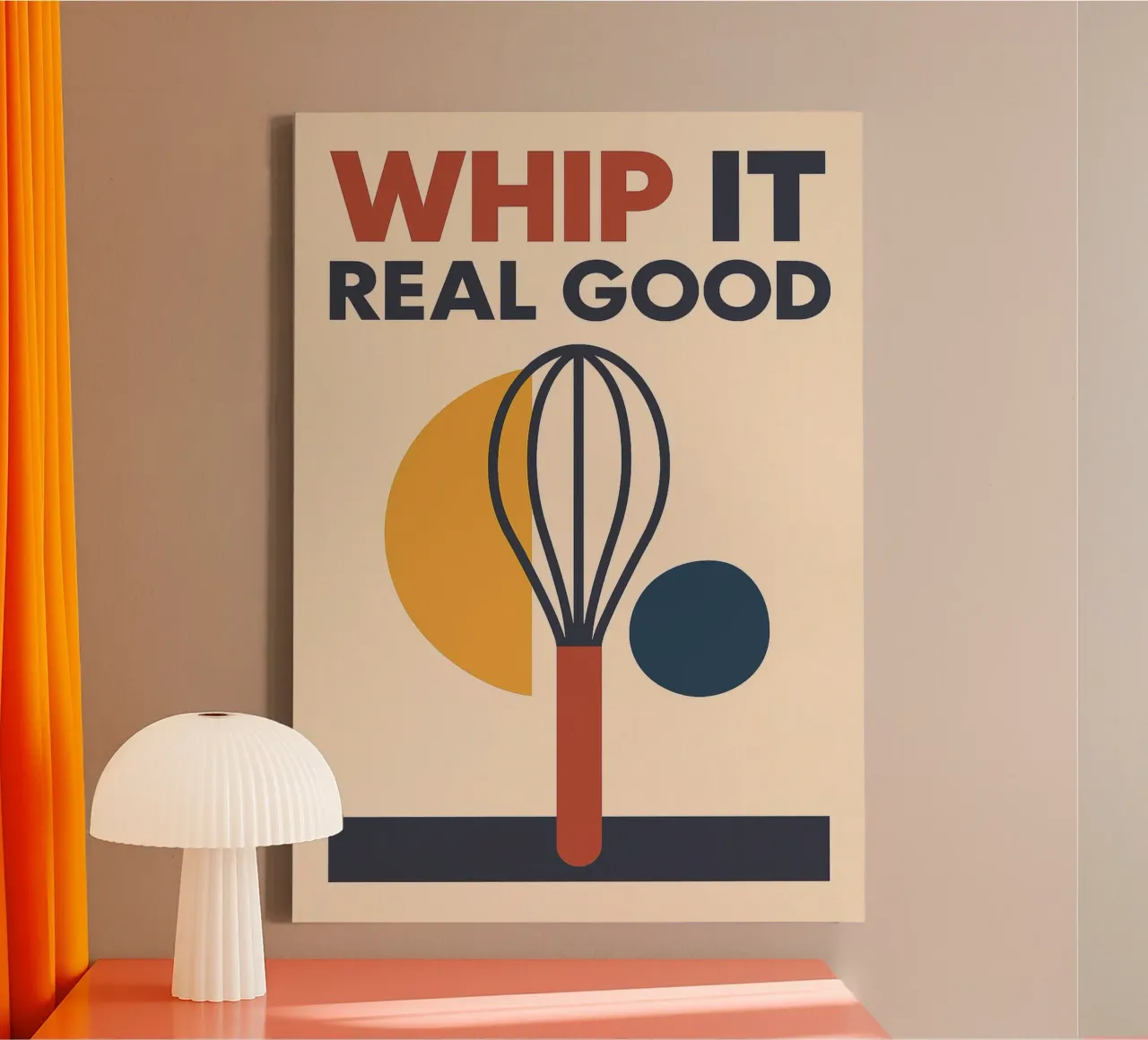 Whip It Real Good tela con Cornice a cassetta da michi