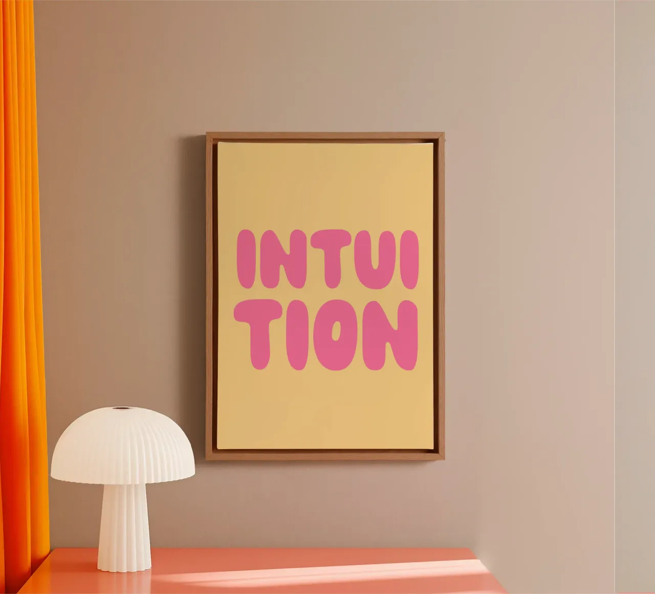 intuition canvas with Floater frame by be.