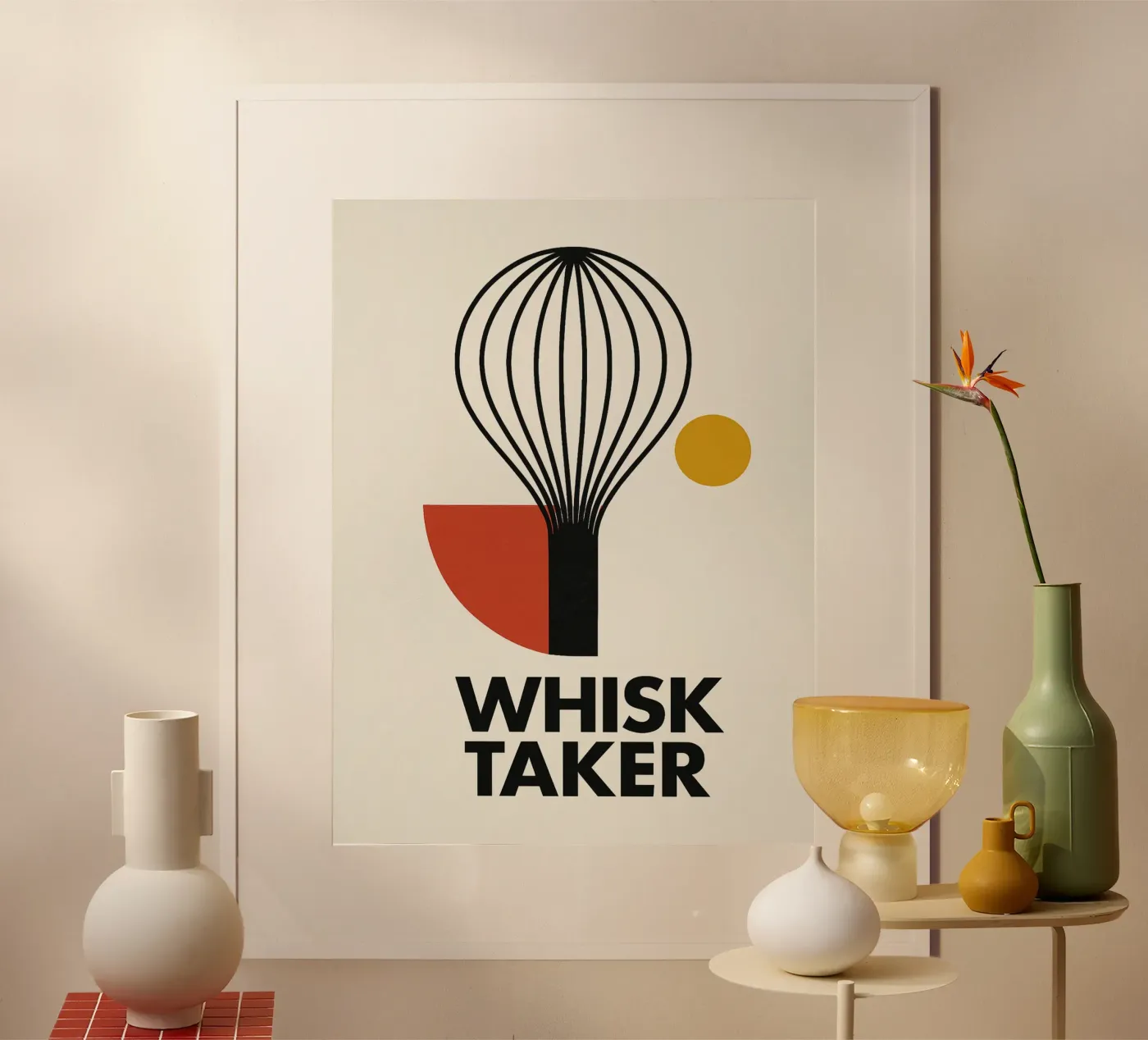 WHISK TAKER poster da Geometrica