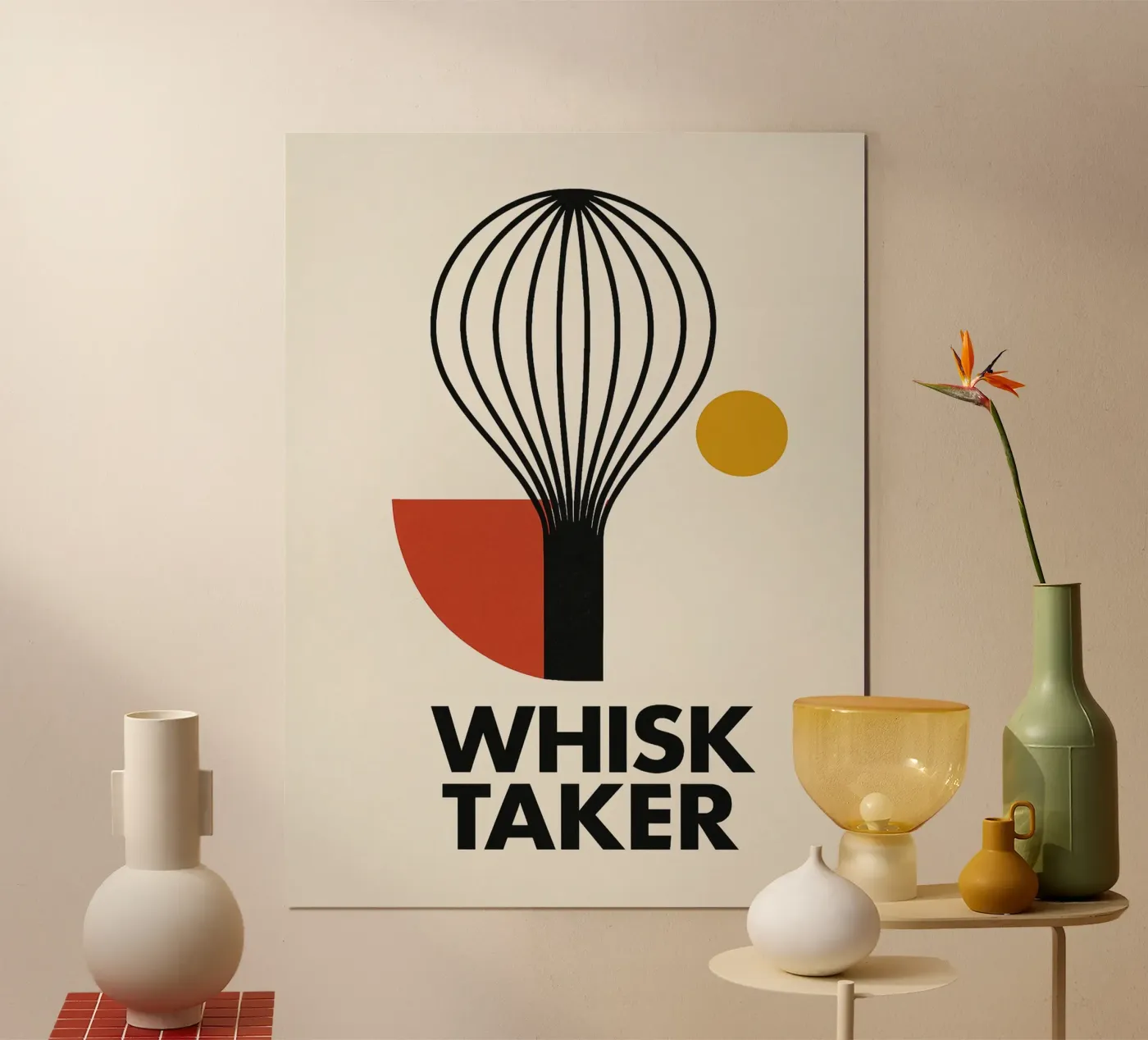 WHISK TAKER poster da Geometrica