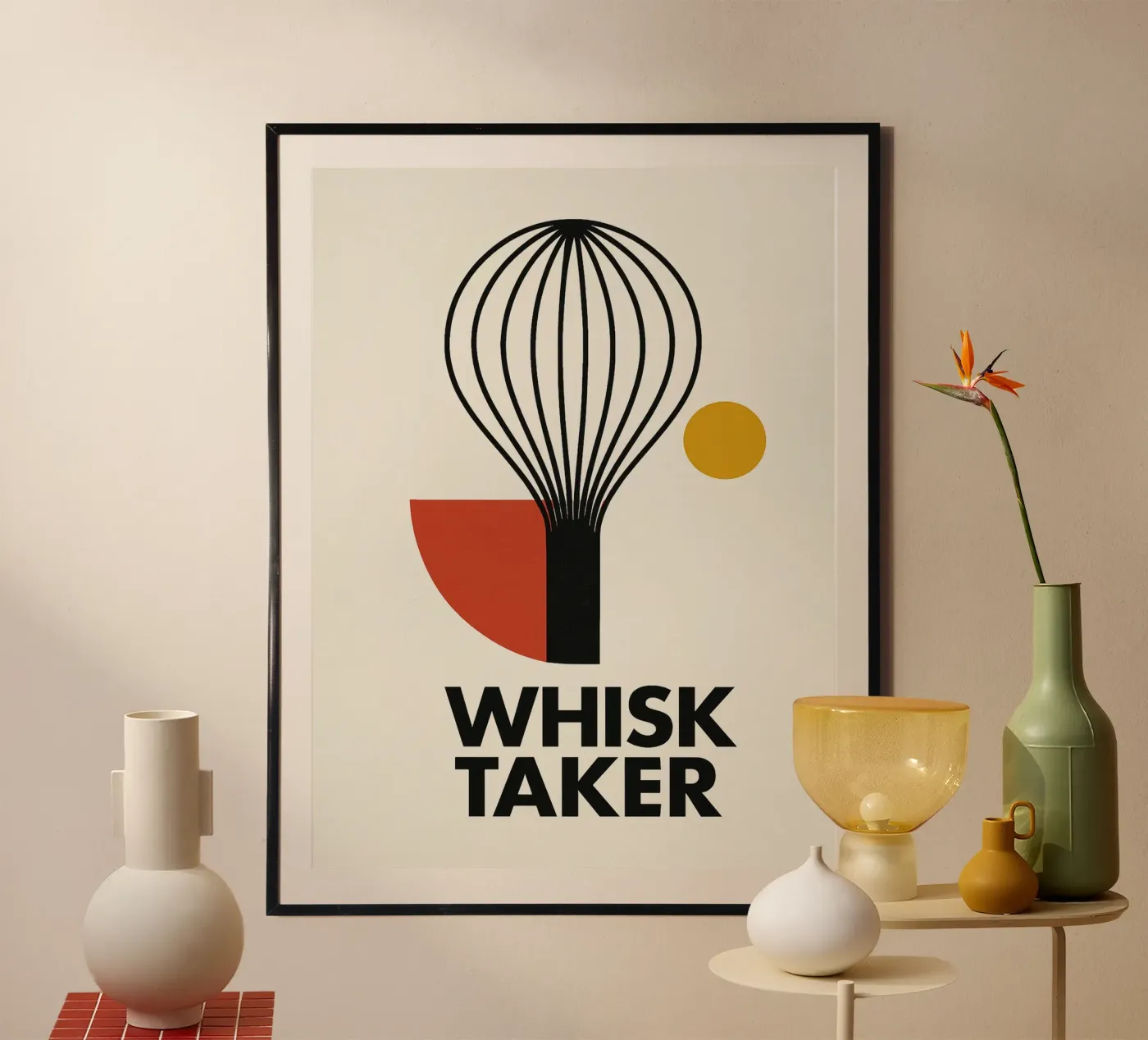 WHISK TAKER poster da Geometrica