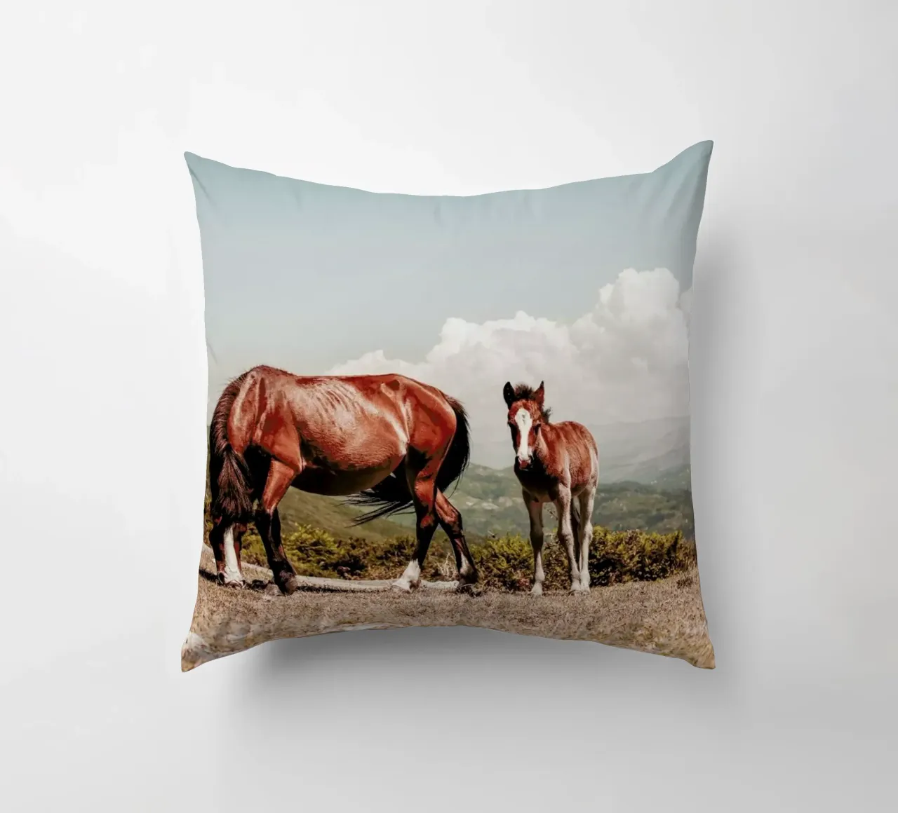 Cavalli selvaggi cuscino da Ingrid Beddoes