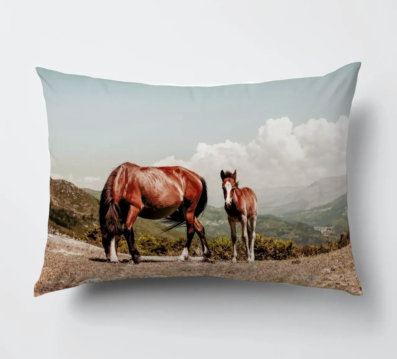 Cavalli selvaggi cuscino da Ingrid Beddoes