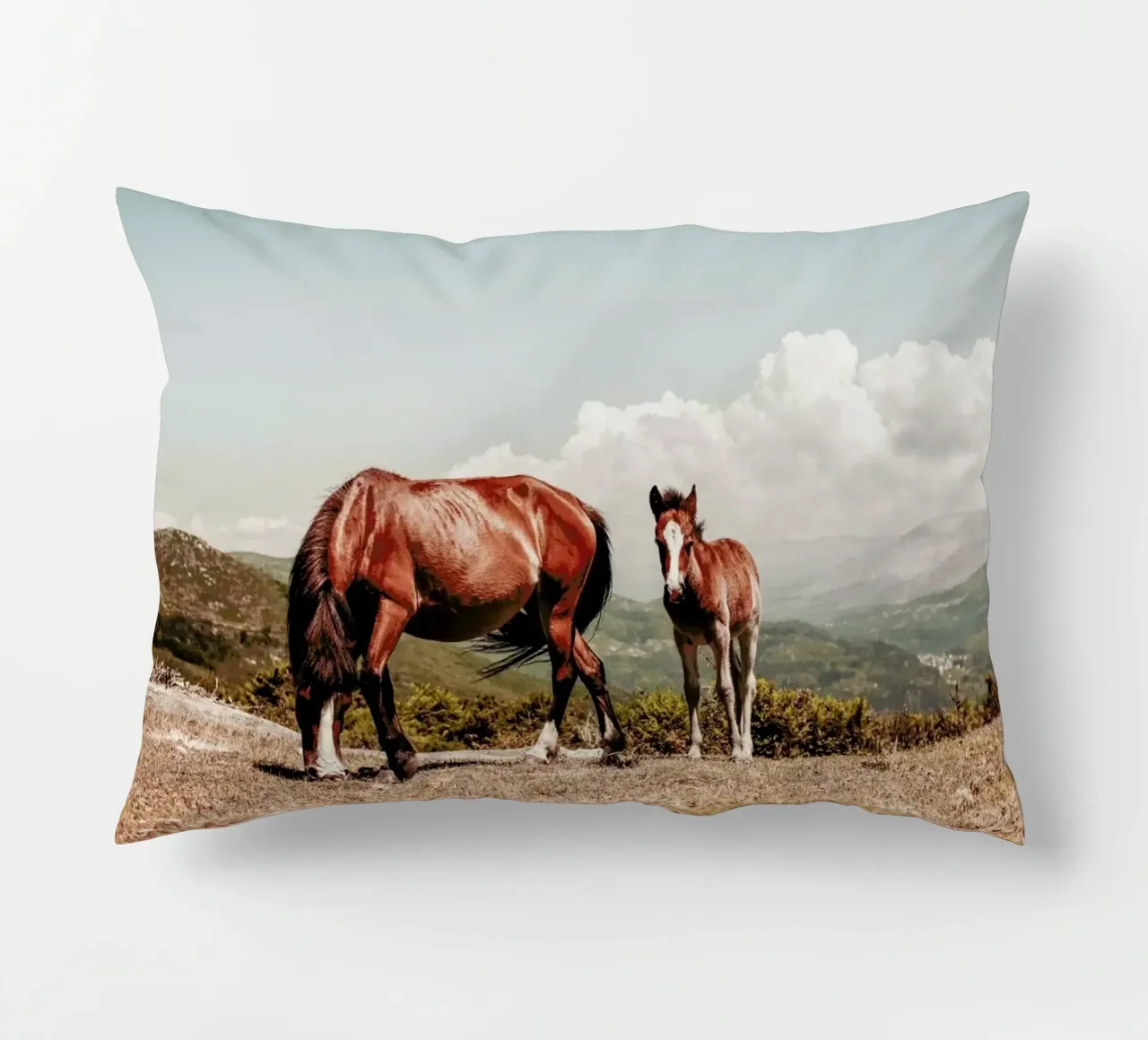 Cavalli selvaggi cuscino da Ingrid Beddoes