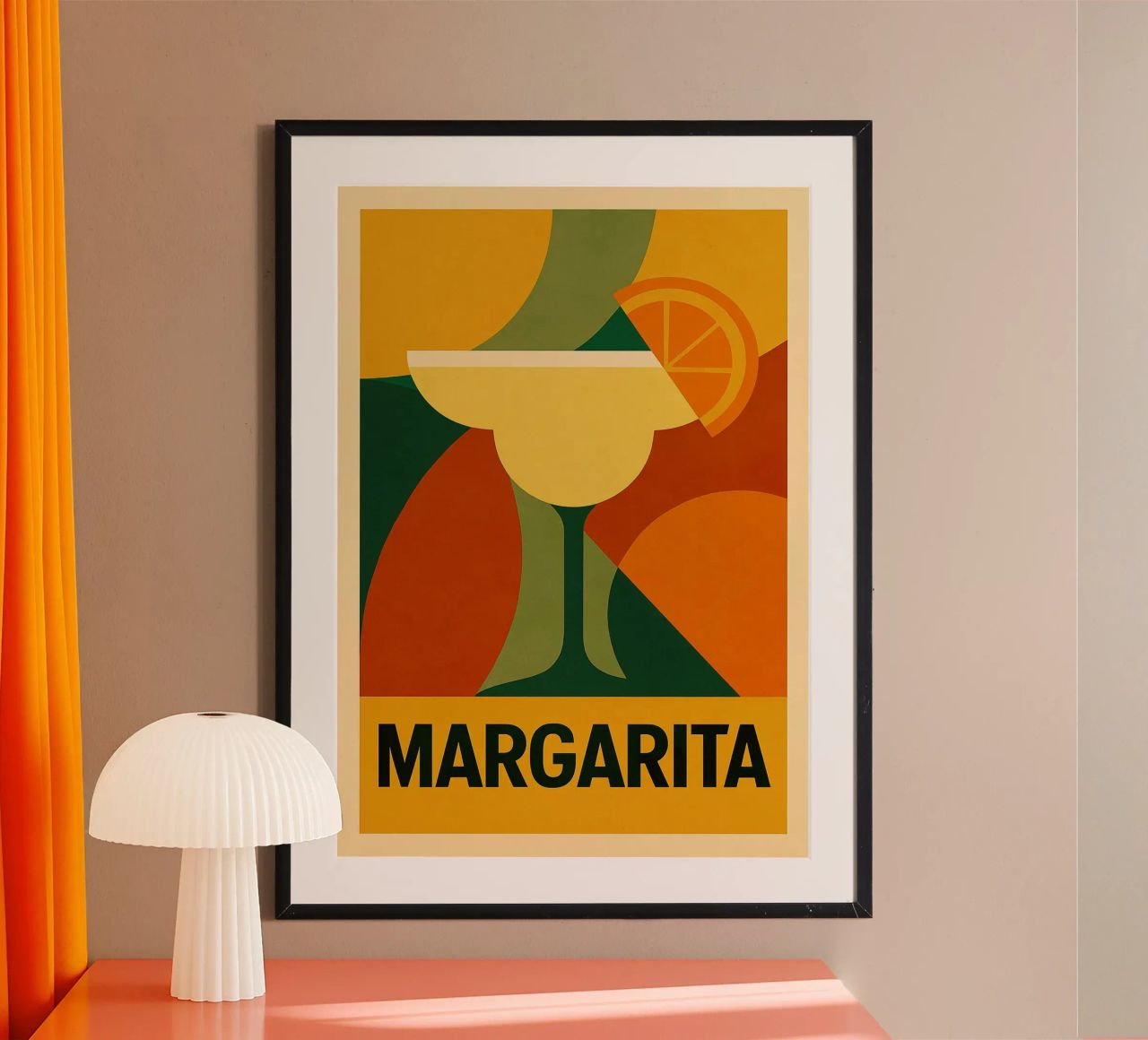 MARGARITA – Bauhaus Cocktail Series Poster von michi