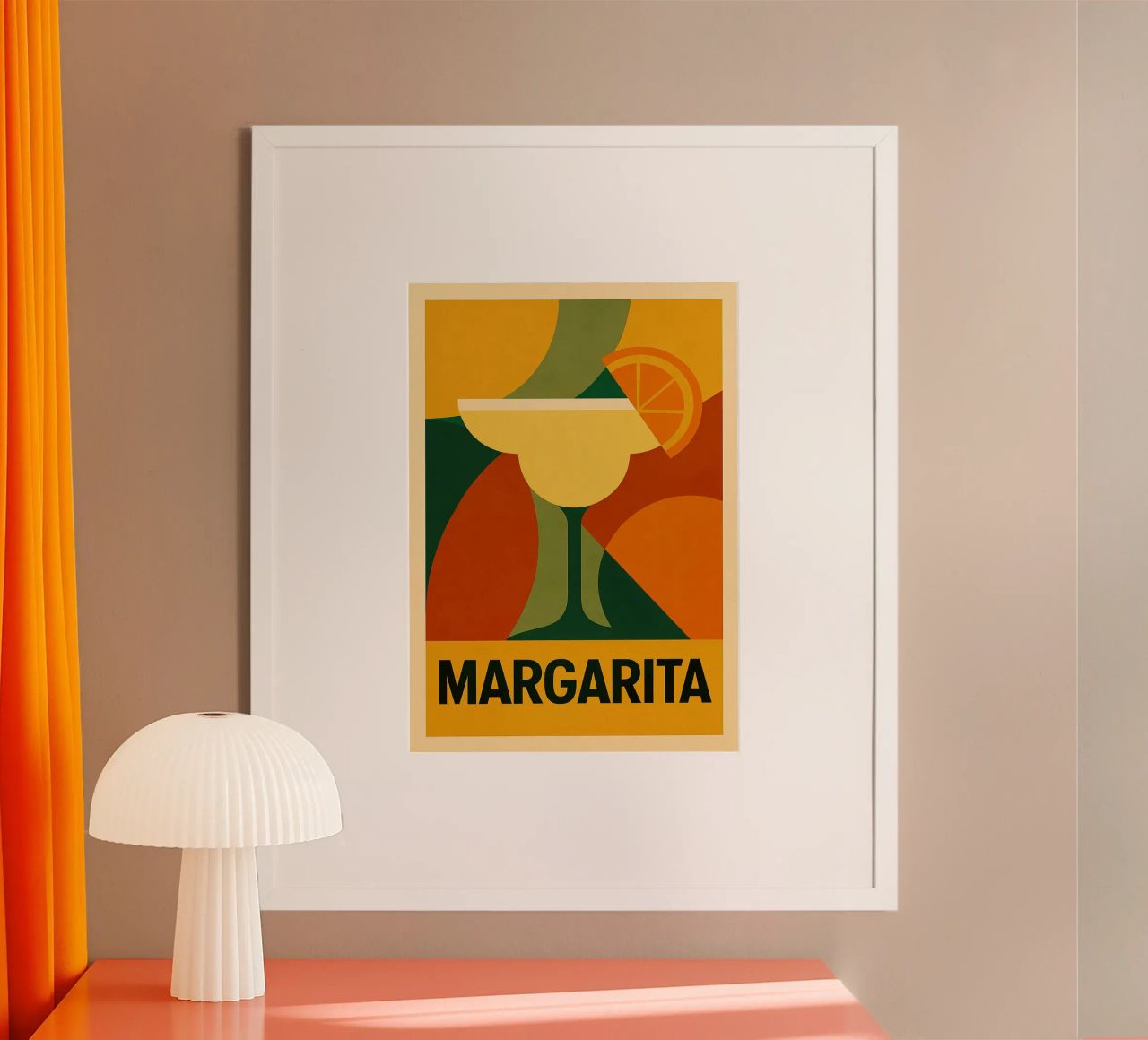 MARGARITA – Bauhaus Cocktail Series Poster von michi