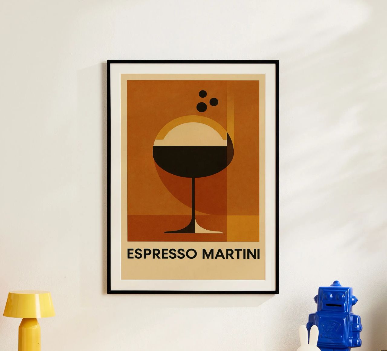 ESPRESSO MARTINI – Abstract Bauhaus Cocktail Poster von michi