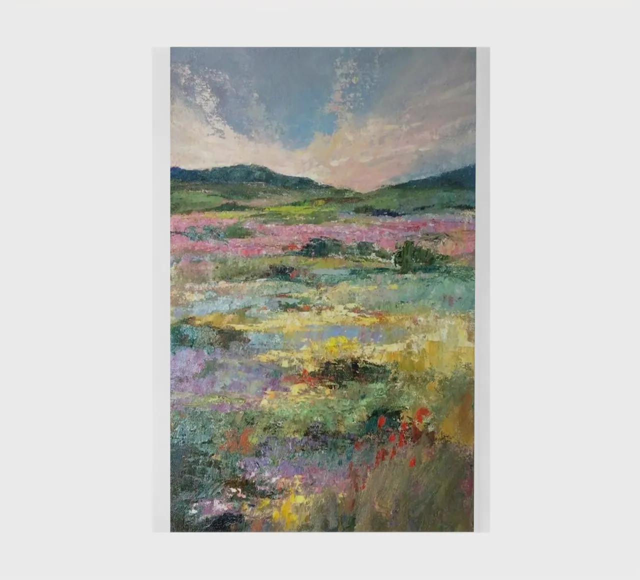 prado al atardecer paisaje natural claude monet cuaderno de belong shop