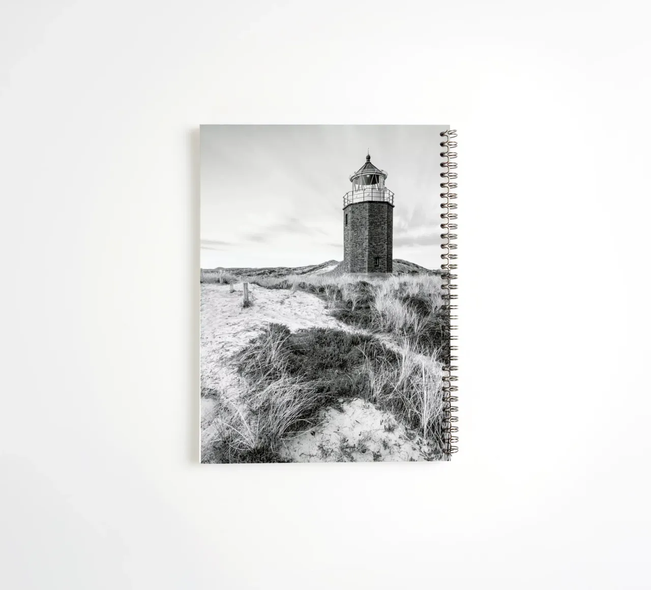 Quermarkenfeuer Iv spiral notebook by Håggard Photography | Ronny Behnert